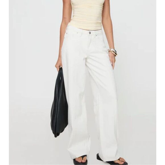 Princess Polly Lando Jean White Nwot Size 10 - Picture 10 of 10